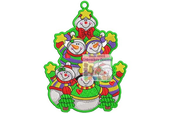 Snowmen Christmas Tree Ornament